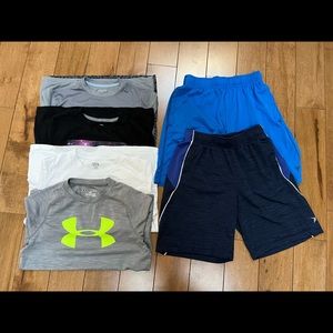 Lot of 6 pieces Boys (size 10-12) Clothing - 4 tops 2 pairs of shorts